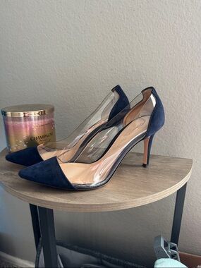 Plexi 85 Navy Blue Pumps